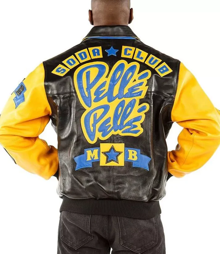 Mens Pelle Pelle Oversized Vintage Bomber Leather Jacket