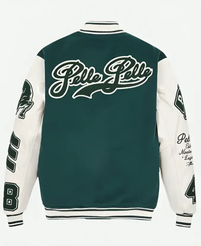 Pelle Pelle Green Varsity Jacket